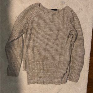 tan sweater
